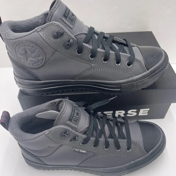 Converse Men’s
CTAS MALDEN STREET BOOT MID DARK MATTER/BLACK/BLOODSTONE Sneakers - Picture 2 of 16